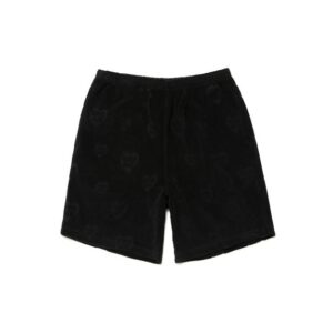 Human Made Heart Pile Shorts Black