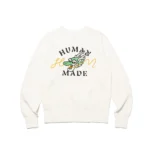 Human Made Dragon White Sweatshirt