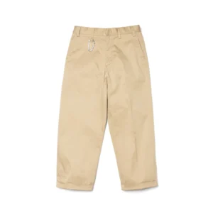 Human Made Wide Cropped Beige Pants