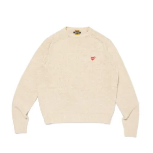 Kint Cream Human Made Long Sleeve Sweatshirt